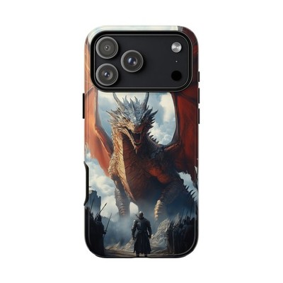 Phone Ink - iPhone | Galaxy | Pixel Case - Dragon Medieval Knight Battle
