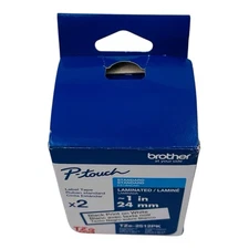 Brother TZE-251 LABEL TAPES ORIGINAL P-touch TZe2512PK Black White  1"   24 MM