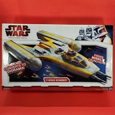 Star Wars 3.75  Scale TCW Clone Wars Y-Wing Bomber Fighter Vehicle Sealed