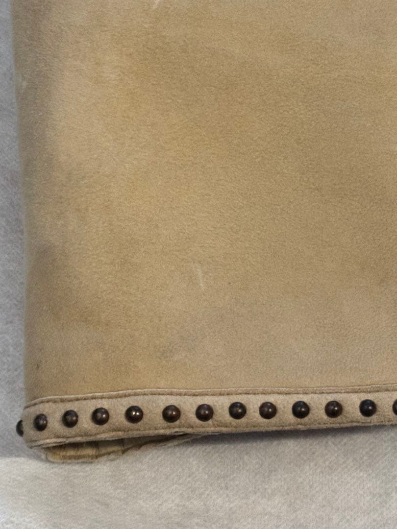 USED FINAL PRICE REDUCTION! FENDI BEIGE SHEARLING COAT, SIZE 38, WITH SOME FLA image 9