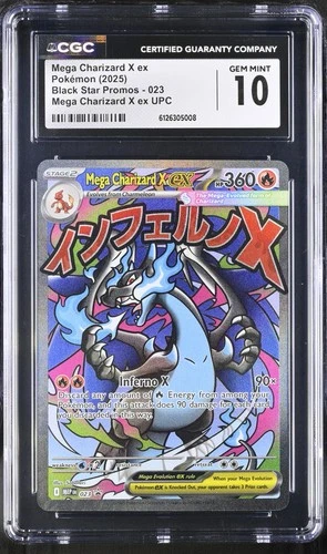 MEGA CHARIZARD X EX UPC Black Star Promo #023 CGC 10 Pokemon [Nostalgium]