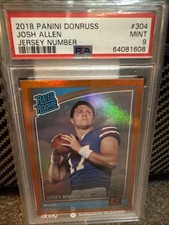 2018 Panini Donruss - Rated Rookie Josh Allen #304 Jersey Number /17 (RC)