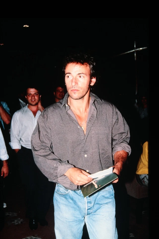 Bruce Springsteen Fotografie Transparenz Positiv Druckwerbung Um 1990er - Bild 1 von 4