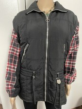 VTG St. John's Bay SJB Sport Black/ Red Plaid Jacket/Vest Combo Unisex Medium 4