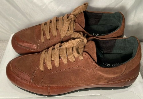 Manas Womens Suede Leather Lace Up Trainer Brown Size UK 5 - Picture 4 of 12