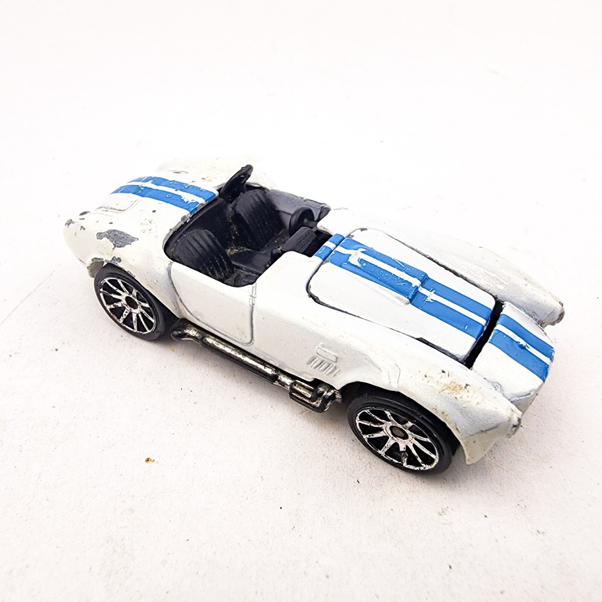 Hot Wheels Shelby Cobra White Blue Loose Car 1982 Mattel | eBay