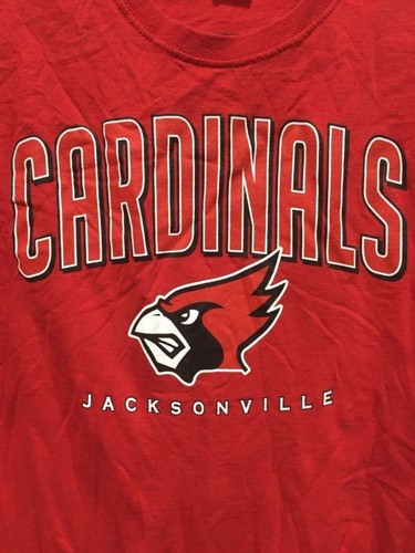 Camiseta roja Jacksonville Cardinals cuello redondo manga corta talla Med - Imagen 2 de 5