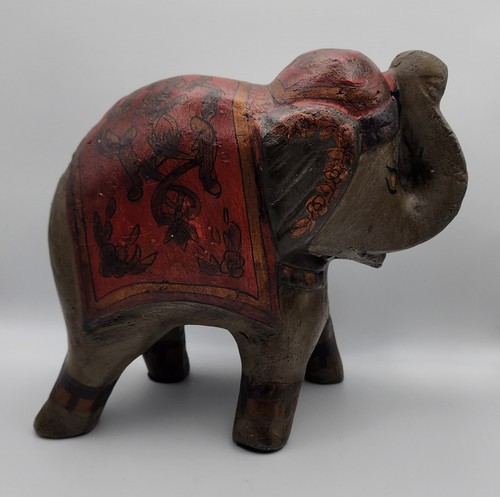 Large Resin Elephant Beautiful Table Top Decor About 10-11 inches Tall - Picture 5 of 11