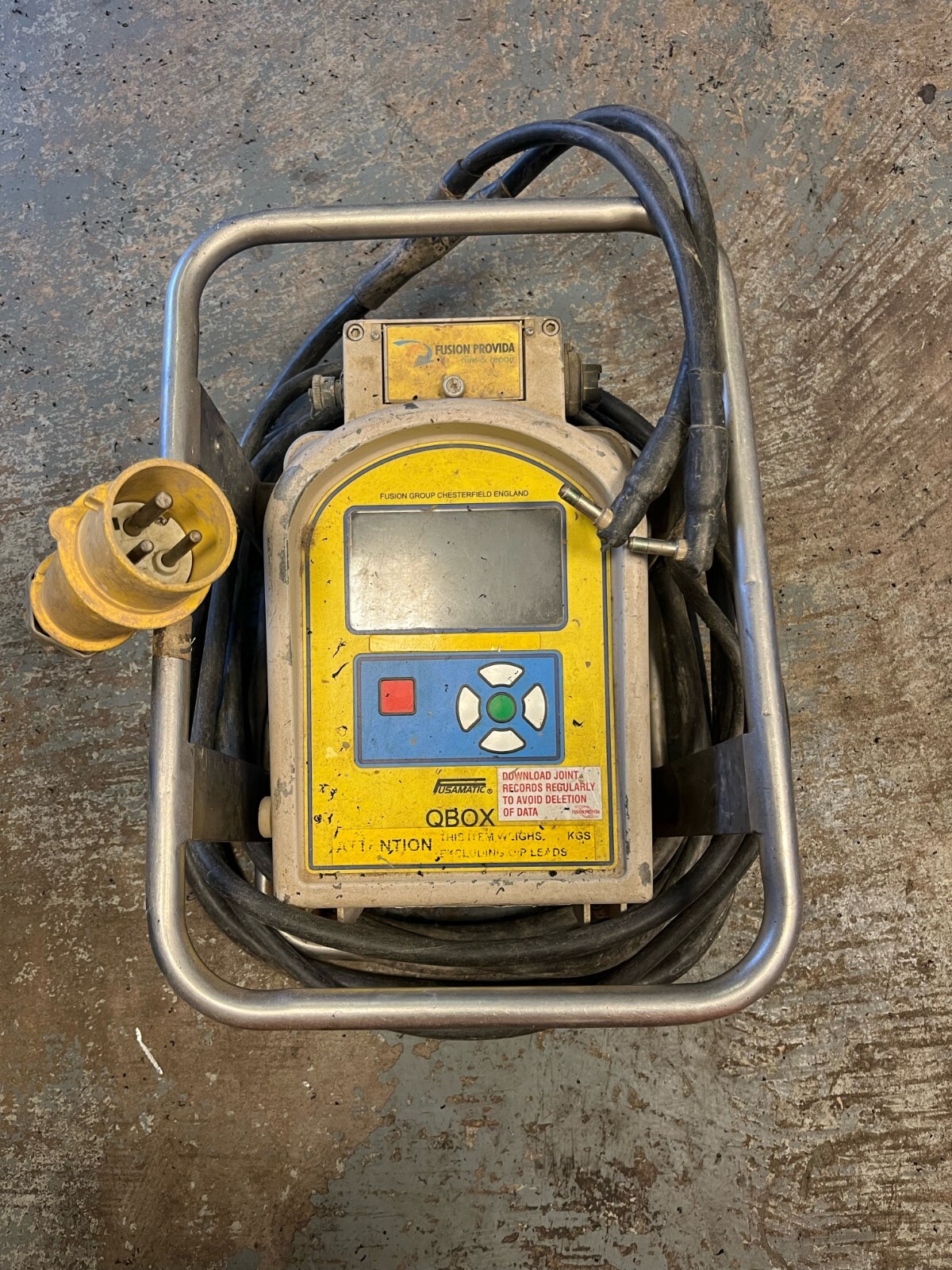 FUSION PROVIDER QBOX WELDER 40 VOLT ELECTROFUSION PLASTIC PIPE WELDER