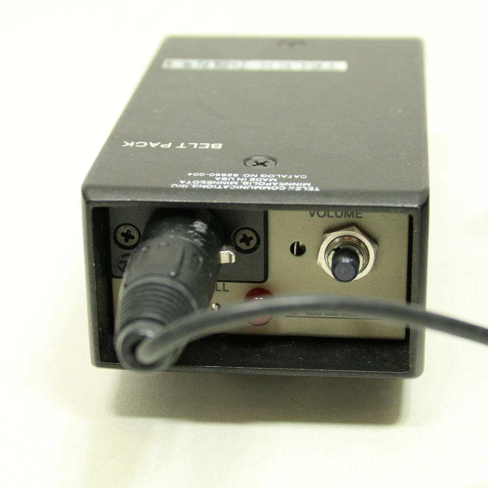 Telex IC-1/ LS Wired 2 Way Studio Intercom Belt Pack w Telex PH-1 Single Headset - Image 4 of 4