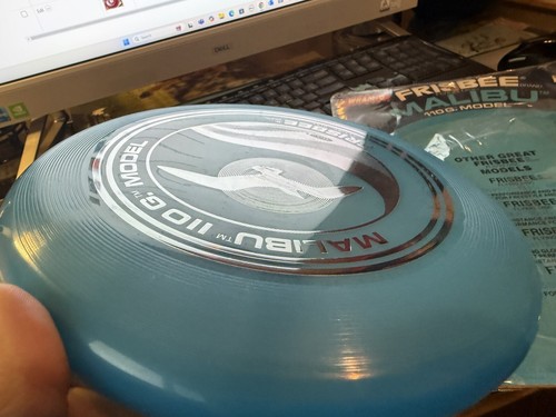 Wham-o Frisbee Pro professional Malibu seagull metallic silver stamp 24B mold - Picture 10 of 12