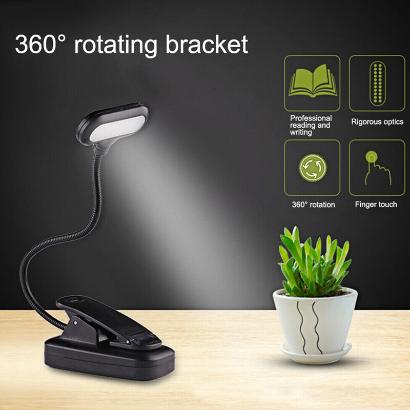Rechargeable Clip On Led Reading Light Battery Powered Clip On
