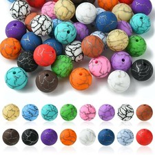 50Pcs 15mm Round Silicone Beads Soft Loose Beads for Keychain Pen Jewelry Making