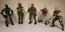 Action Figure Lanard The Corps Military Soldier 4" Lot of 5 