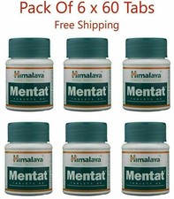 6 X Himalaya MENTAT 60 Tablets FREE SHIP