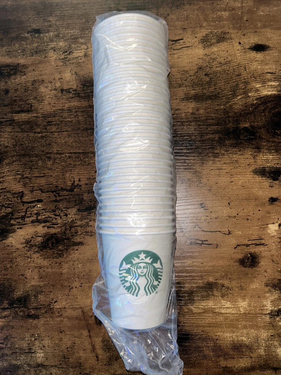 STARBUCKS Sleeve Of Paper CUPS 33 Short 8 oz First Sip