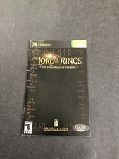 lord of the rings fellowship of the ring xbox Manual Only