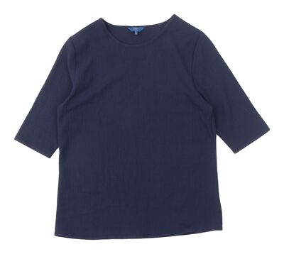 Cotton Traders Basic-T-Shirt Damen marineblau 3/4-Arm