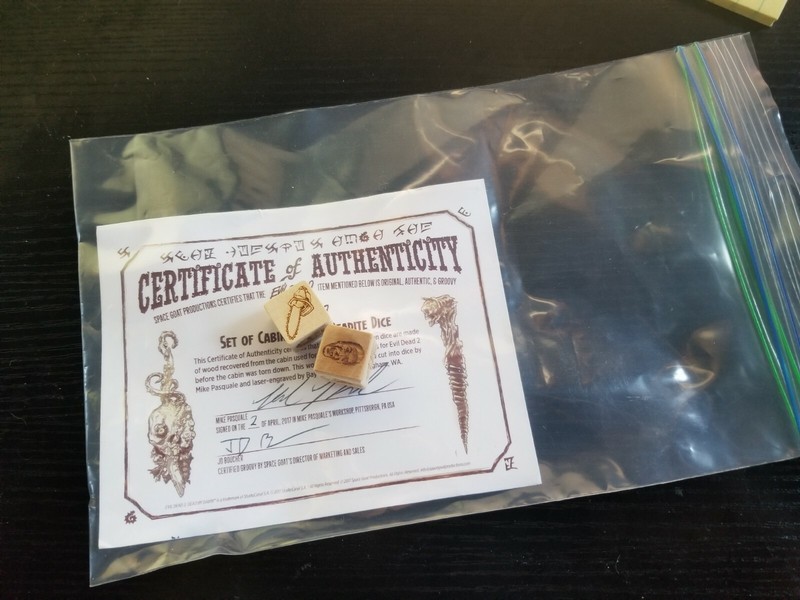 Evil Dead 2 Board Game Dice Made From Movie Cabin