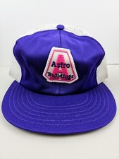 Vintage USA MADE Astro Buildings Patch Trucker Hat Snapback Dad Cap
