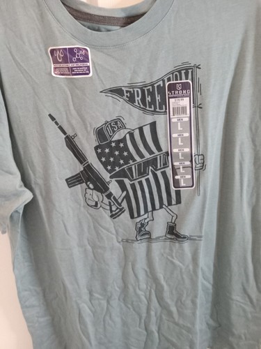 3 Lincoln Outfitters Freedom Not Free, Tank Strong Flag Shirt All New Size Large - Picture 8 of 24