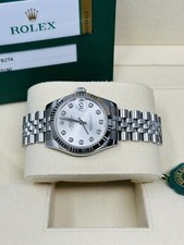 Rolex Datejust 31MM Jubilee Bracelet Factory Silver Diamond Dial Box & Papers 9