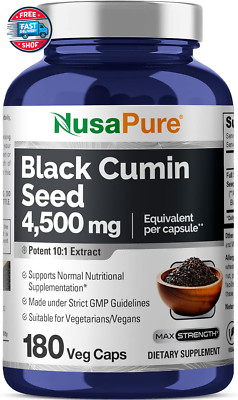 Full Spectrum Black Cumin Seed Extract 4500Mg 180 Veggie Powder Caps (Extract R