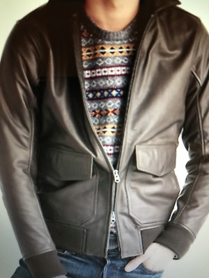 abercrombie and fitch leather jacket