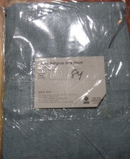 2 West Elm Sheer Belgian Flax Linen Curtains drapes 48 X 84 Washed Gemstone New