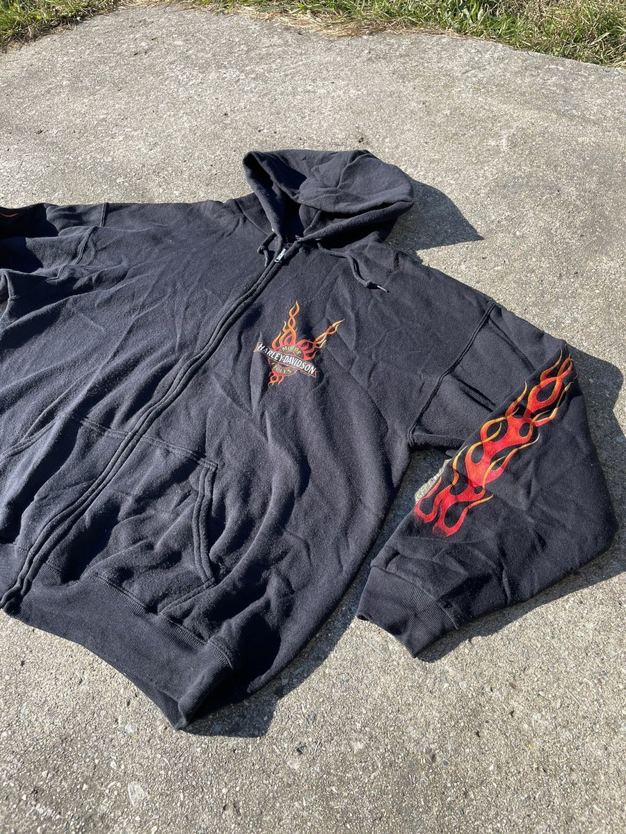 vintage harley davidson Full Zip Hoodie Blackfoot 1998 Idaho | eBay