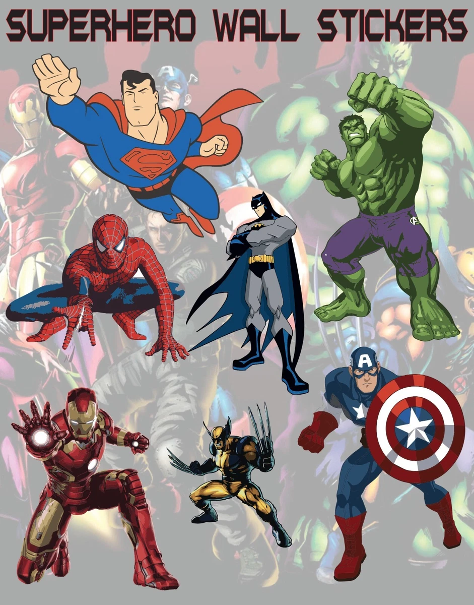 Superhero cheap wall stickers