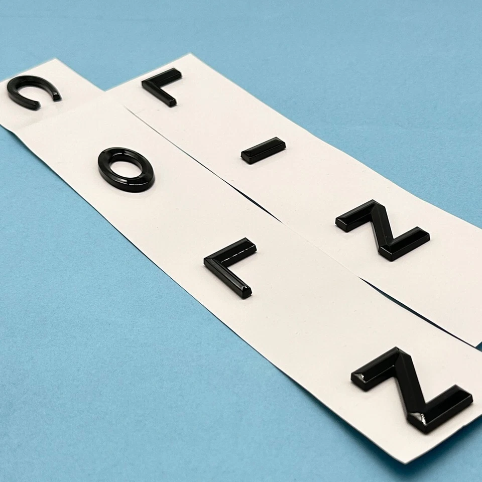 Emblema Lincoln Letras Negras Brillantes Insignia Calcomanía Para Navegador Aviador MKZ OEM Foto 2 de 4