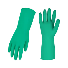 Vgo 1 Pair Reusable Household Gloves Extra Thickness,Long Sleeve (Green, HH4601)
