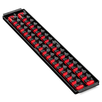 Ernst 8454 Socket Boss, 2 Rail Socket Tray, Red - 1/2'' Drive
