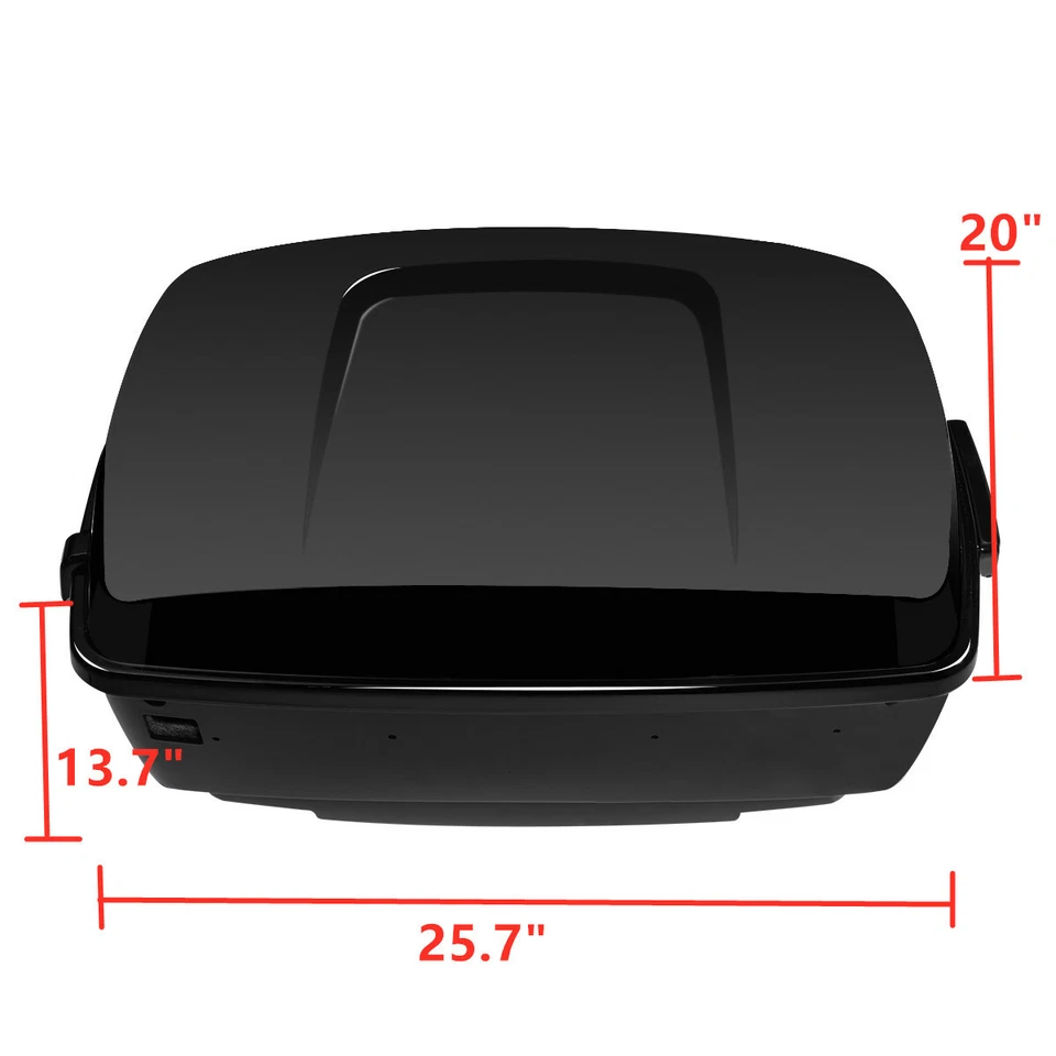 Almohadilla de maletero King luz trasera altavoces soporte de montaje apto para Harley Touring 2014-25 17 Foto 2 de 4