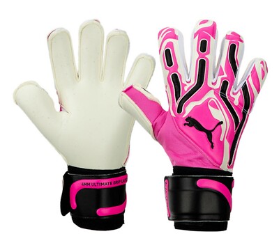 PUMA Men GK ULTRA PRO RC Goalkeeper Gloves Pink Football GYM Goalie  04185908