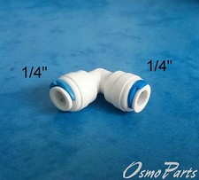 Raccordo Gomito - 1/4" Attacco rapido  Depuratori Osmosi Inversa Tubo Acqua