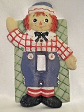 Vintage - Light Switch Cover Plate Raggedy Andy Hand Made