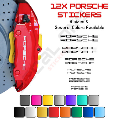 12x Calipers stickers 911 993 964 996 944 930 BOXSTER CAYENNE PANAMERA MACAN