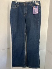 NWT Lee Riders Jeans Women  s 16 Mid Rise Bootcut Stretch Denim Cotton New