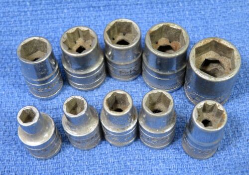 SK Tools 10 pc Socket Set 1/4" drive 3/16" to 1/2" USA - Picture 9 of 9