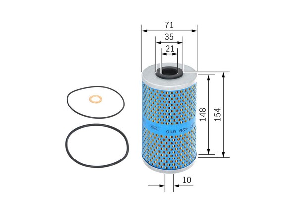 Neu - Bosch 1457429616 ÖLfilter FüR MERCEDES-BENZ-image