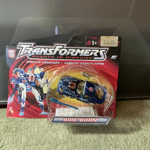 Vintage NIB Transformers Side-Burn Hasbro Car Toy