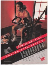 Pubblicità rivista attrezzatura palestra casa DP Megatec 1985 fitness