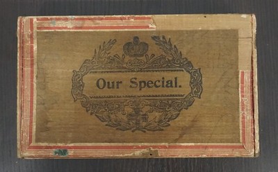 USA c.1900 Napoleon Our Special EMPTY Wooden Cigar Box