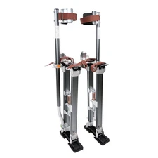 Drywall Stilts Walking Taping Professional Aluminum Tool Stilt 24-40, Gray 