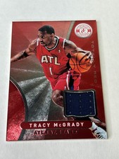 2012-13 Totally Certified Tracy McGrady Red Game Used Jersey Hawks E1
