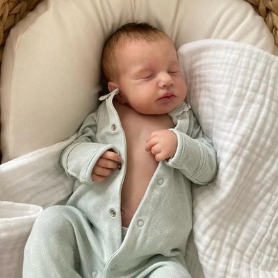 Sleeping 20'' Lifelike Reborn Baby Dolls Vinyl Full Body Waterproof Real Life Boy