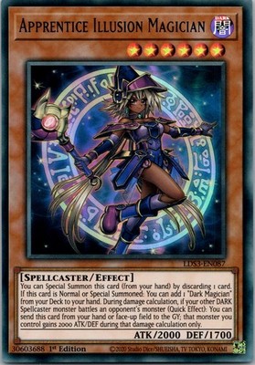 Yugioh Apprentice Illusion Magician (Blue) LDS3-EN087 1st Edition Ultra Rare NM