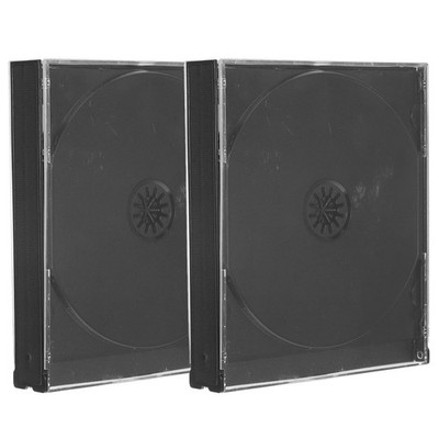 2 Pcs Cd Aufbewahrungsboxen Tragbare -Fälle DVD-Aufbewahrungshülle